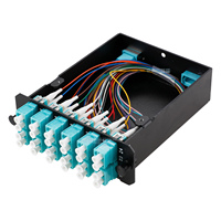 Boîtier LGX 24 cœurs avec Cassettes MPO LC Panneau de brassage à fibre optique compatible avec les réseaux 3G et 4G