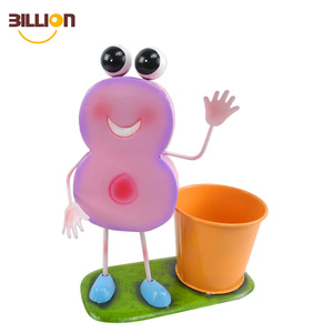 Popolare <span class=keywords><strong>ferro</strong></span> <span class=keywords><strong>battuto</strong></span> <span class=keywords><strong>vasi</strong></span> da fiori e fioriere arredamento da giardino per i bambini - Product Image 4