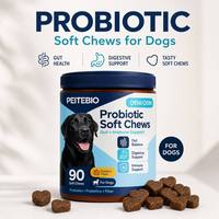 Vente en gros de comprimés à mâcher probiotiques pour chiens, soutien digestif, santé intestinale, complément alimentaire pour chiots, adultes, seniors, toutes races, OEM ODM