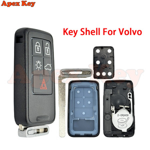 Coque de clé de voiture à 5 boutons en gros pour Volvo XC70 V70 V60 XC60 S80 S60 2014 2015 2016 2017 - Product Image 1