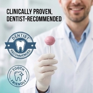 อมยิ้มไซลิทอลแบบอัดเม็ดที่ทันตแพทย์แนะนำ - อมยิ้มไร้น้ำตาล 6 กรัม ดีต่อสุขภาพฟันสำหรับเด็ก - รับผลิตแบบ OEM แบรนด์ส่วนตัว - Product Image 3