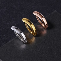 Anneaux de nombril en acier inoxydable 14G, bijoux de piercing de nombril