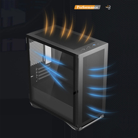 With Rgb Fans Pc Cabinet Gaming Computer case Towers Computer Hardware Software