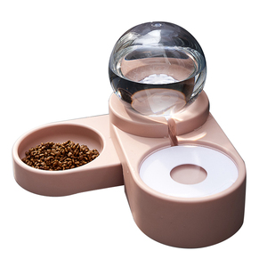 New design food storage container automatic pet feeders and Fountain 2 in 1 Automatic Dog Food Dispenser