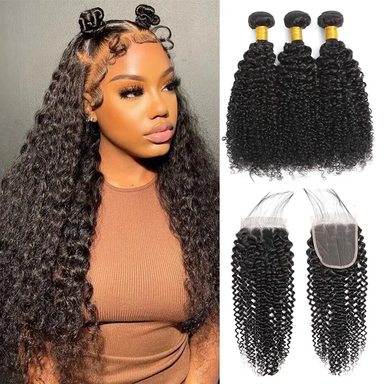 10A Mink Brazilian Virgin Hair 14A 100% Raw Hair Vendor Virgin Cuticle Aligned Body Wave Human Hair Bundles With Lace Closure