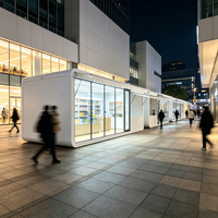 Kiosque de vente mobile modulaire préfabriqué Apple Cabin, mini-marché de proximité, boutique conteneur préfabriquée pour centre commercial et lieux touristiques