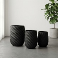 Pot Bunga Fiber Clay Gaya Modern Ramah Lingkungan Biodegradable Ringan Tahan Lama untuk Penggunaan Luar Ruangan/Dalam Ruangan Taman Pusat Perbelanjaan