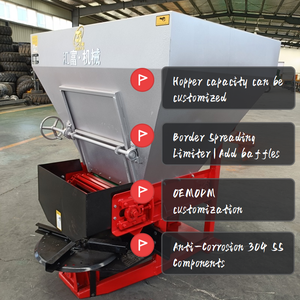 Esparcidor de Fertilizantes Montado en Tractor de 1000L, Directo de Fábrica, con Enganche de 3 Puntos, Conveniente para Granjas y Huertos - Product Image 2