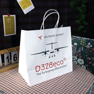 Printing Brown Kraft Paper Bag With Twisted String Handle Custom Paper Shop Bags With Your Own Logo - Product Image 3