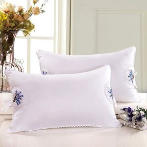 Coussin d'<span class=keywords><strong>oreiller</strong></span> en velours de plumes super doux pour hôtel et usage domestique, avec housse 100% coton et cœur d'<span class=keywords><strong>oreiller</strong></span> brodé - Product Image 5