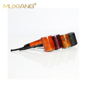 Muxiang Handmade Briarwood Pipe Straight Type Tobacco Pipe For Desktop Use - Product Image 5