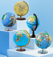 Mapa del Mundo Geográfico Tridimensional 3D de 20/25 cm, Globo Giratorio, Decoración para el Hogar y la Oficina, Regalo para Niños, Venta al por Mayor