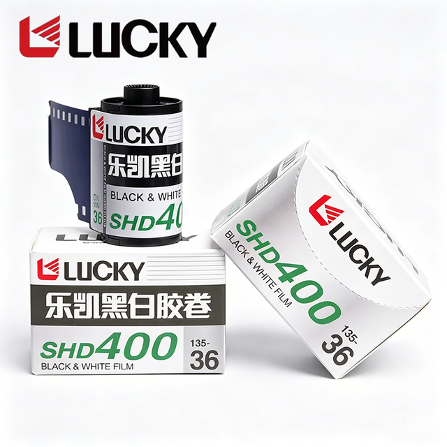 Wholesale LUCKY SHD 400 35mm 135 Black And White Film 36 Exposure With DX Code ISO 400 For Vintage Camera C41 Developing