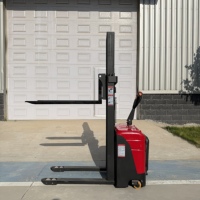Chariot élévateur à batterie lithium 1600 kg (1,6 tonne) avec fonction marche debout, transpalette électrique avec certification CE ISO
