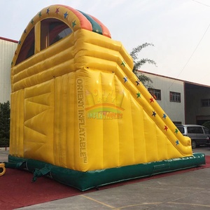 Công Viên Giải Trí Sự Kiện Inflatable Zigzag Leo Khô <span class=keywords><strong>Slide</strong></span> Vàng Trượt Trượt Nước Kép Để Bán - Product Image 5