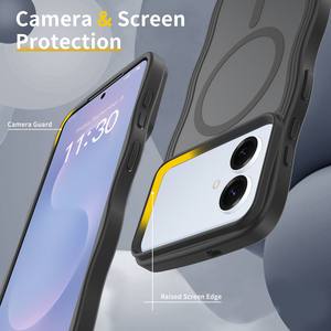 Custodia Magnetica Opaca con Cornice Ondulata <span class=keywords><strong>per</strong></span> iPhone 17 Air 16 <span class=keywords><strong>13</strong></span> 15 14 12 Pro Max 14 Plus, <span class=keywords><strong>Cover</strong></span> in Silicone <span class=keywords><strong>per</strong></span> <span class=keywords><strong>Samsung</strong></span> S26 Edge S26 + - Product Image 3