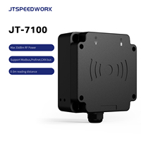 Lector de Etiquetas RFID JT-7100 RS232 TCP/IP, Escritor Industrial UHF, Lector Fijo de Escritorio para Almacén, Integrado con Teclado, para Etiquetas RFID