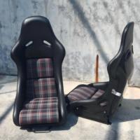 Maßgefertigte RECARO Pole Racing Schalensitze mit Personalisierter Polsterung für VW Golf MK7 MK8 GTI Golf R Innenraum-Modifikation
