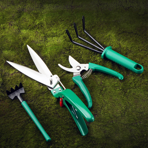 <span class=keywords><strong>Set</strong></span> di <span class=keywords><strong>attrezzi</strong></span> da giardino per la casa multifunzionali da 10 pezzi per potatura di fiori e invasatura di verdure include vasi di fiori e fioriere - Product Image 4