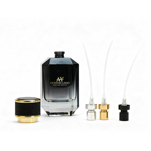 Botella de Perfume de Vidrio Transparente Personalizada Premium con Bayoneta, 30ml 50ml 100ml, Juego de Botellas Vacías con Pulverizador de Niebla Fina y Logotipo Serigrafiado - Product Image 3