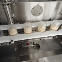 Ligne de machines automatiques de remplissage et de bouchage à vis sans fin pour pots et bouteilles de poudre de café – Petites machines pour systèmes commerciaux et domestiques