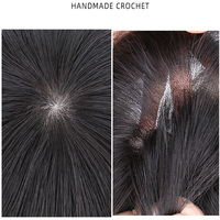 100% naturel permanent attaché à la main pleine casquette hommes perruques avec dentelle brun clair Remy cheveux qualité petite taille de casquette pour hommes chauves