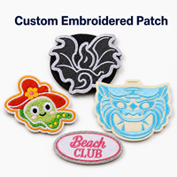Patch brodé personnalisé avec logo sur mesure pour vestes, chapeaux, sacs et décoration de vêtements