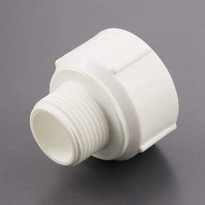 La produzione può essere personalizzata e rispettosa dell'ambiente <span class=keywords><strong>raccordi</strong></span> per tubi <span class=keywords><strong>in</strong></span> <span class=keywords><strong>pvc</strong></span> con riduttore filettato maschio-femmina giunto incrociato - Product Image 2