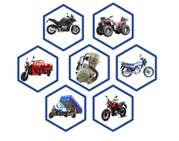 Nouvelle culasse universelle CDI 4 temps pour motos et tricycles CG130, moteur puissant 130CC refroidi par air