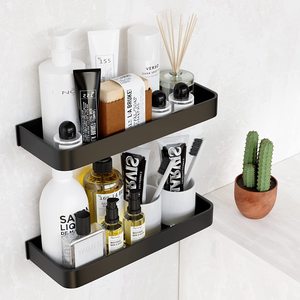 Étagère <span class=keywords><strong>de</strong></span> salle <span class=keywords><strong>de</strong></span> bain avec porte-serviettes mural, rangement <span class=keywords><strong>de</strong></span> salle <span class=keywords><strong>de</strong></span> bain, <span class=keywords><strong>douche</strong></span>, shampoing, maquillage, cuisine, toilettes, maison, <span class=keywords><strong>support</strong></span> - Product Image 4