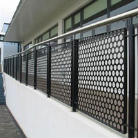 Garde-corps en Métal Perforé Découpé au Laser en Aluminium Personnalisé pour Escaliers, Terrasse Extérieure, Balcon