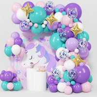 Eisblauer Latex-Ballon-Girlanden-Set Schneeflocken-Thema Langlebige Umweltfreundliche Geburtstags-Party Feiertagsdekoration Bogen-Set Babyparty