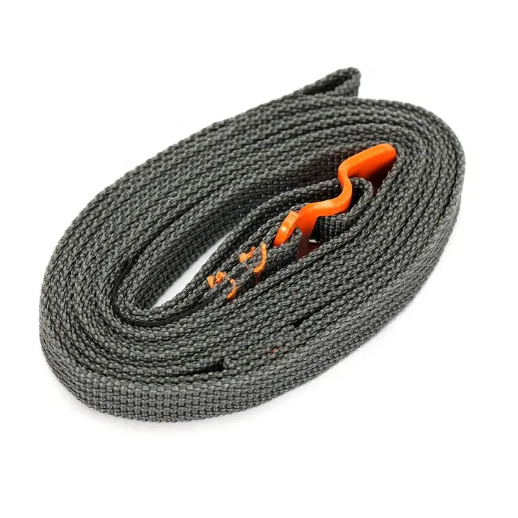 Johold Free Shipping Camping Hiking Rope Durable Quick Release Luggage Strap with Stainless Steel Hook Outdoor Tool