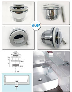 ND511 Tuyau de vidange classique pour lavabo de salle de bain Bouchon à vis Vidange en laiton Pop up en laiton Déchets <span class=keywords><strong>clic</strong></span> <span class=keywords><strong>clac</strong></span> - Product Image 5