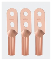 Bloc de bornes ZhiLi DTS-95 à double trou en cuivre rouge étamé, homologué 380V, pour bornes à sertir
