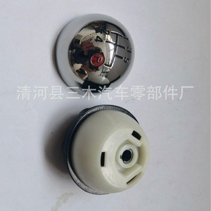 Fiat 500C Gear <b>Knob</b> 5-Speed Chrome <b>Black</b> Numbers Aluminum Alloy Rustproof Car Shift <b>Knob</b> - Product Image 5
