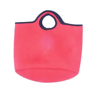 hot sale Customized women Girl Waterproof Neoprene Tote Lunch Bag