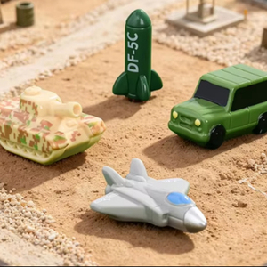 Modellini in Resina di Veicoli Militari, Modellini da Collezione per Appassionati Militari, Carri Armati e Jet Kawaii, Giocattoli Educativi a Tema Militare per Bambini, per Slime e Pasta Modellabile - Product Image 1