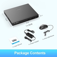 Enregistreur vidéo de surveillance NVR 4K AI 32 canaux 4COVR pour caméra IP PoE 32CH 12MP 4K avec détection de visage et visionnage via application