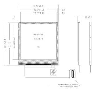 <strong>Small</strong> Size 1.54 Inch Touch <strong>LCD</strong> <strong>Display</strong> MIPI SPI IPS <strong>LCD</strong> Squared <strong>Display</strong> 240*240 TFT <strong>LCD</strong> Screen - Product Image 4