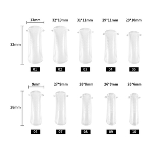 Conjunto de formas de <span class=keywords><strong>uñas</strong></span> <span class=keywords><strong>acrílicas</strong></span> para manicura, <span class=keywords><strong>Kit</strong></span> de molde para <span class=keywords><strong>uñas</strong></span> con doble punta - Product Image 5