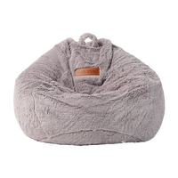Poufs en peluche en promotion – Rembourrage en polyéthylène pour intérieur, pouf géant moelleux en fausse fourrure, canapé paresseux