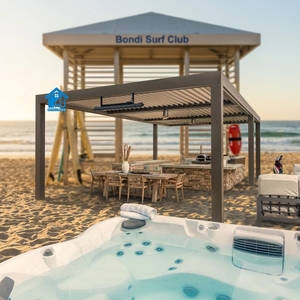 Pergola Bioclimatique Motorisée en Aluminium 3x4 <span class=keywords><strong>Sweet</strong></span> Home <span class=keywords><strong>Garden</strong></span> avec Toit Rétractable et Protection UV Écologique - Product Image 2
