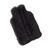 Housse de bouteille d'eau chaude en peau de mouton personnalisée, en peau de mouton bouclée, en laine d'agneau, en fourrure de mouton d'Australie