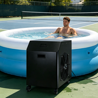 Enfriador Profesional para Baños de Hielo con R410A, Control Remoto, Operación Automática, Control Digital de Calefacción para la Reparación Corporal de Atletas
