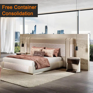 High End Furniture Factory Outlet Luxury Hotel Bedroom <b>Bed</b> <b>Frame</b> Traditional Bedroom Furniture Set Luxury King Size <b>Bed</b> Classic - Product Image 1