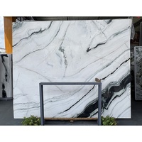 Marbre blanc naturel chinois avec veines noires, carrelage de sol, conception de mur, pierre de marbre blanc Panda