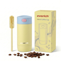 Everich ODM Trendy 350ml Stainless Steel Vacuum Coffee Cup with Buttonbouncing Lid Insulated Coffee <strong>Mug</strong> with One-Touch Lid