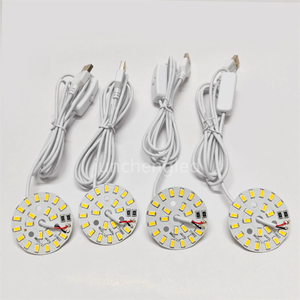 5V Led <strong>Light</strong> <strong>Circuit</strong> Boards Round with USB Wire 31/44/46/50/58mm Dual White CCT PCB Led Chip DIY Custom Lamps <strong>Night</strong> <strong>Light</strong> Source - Product Image 3