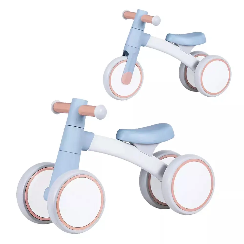 Hot Sell Indoor Children Aluminium Balance Mini Kick Bike Kids Ride On Car Tricycle 3 Wheels Balancing Baby Walker